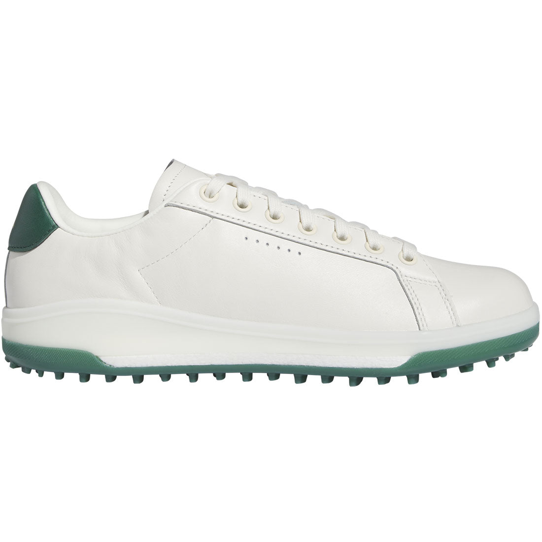 adidas Go-To Spikeless 2.0 Golf Shoes - Off White/Collegiate Green/Off White - 9.5