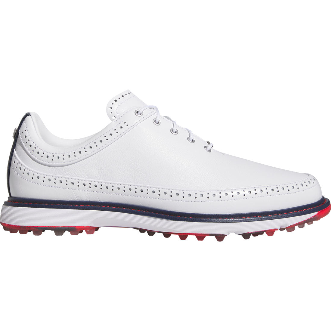 【新品未使用】adidasゴルフ　MC80 ゴルフシューズ ホワイト　ネイビー Adidas MC80 Golf Shoes White/Collegiate Navy/Better Scarlet – Golf