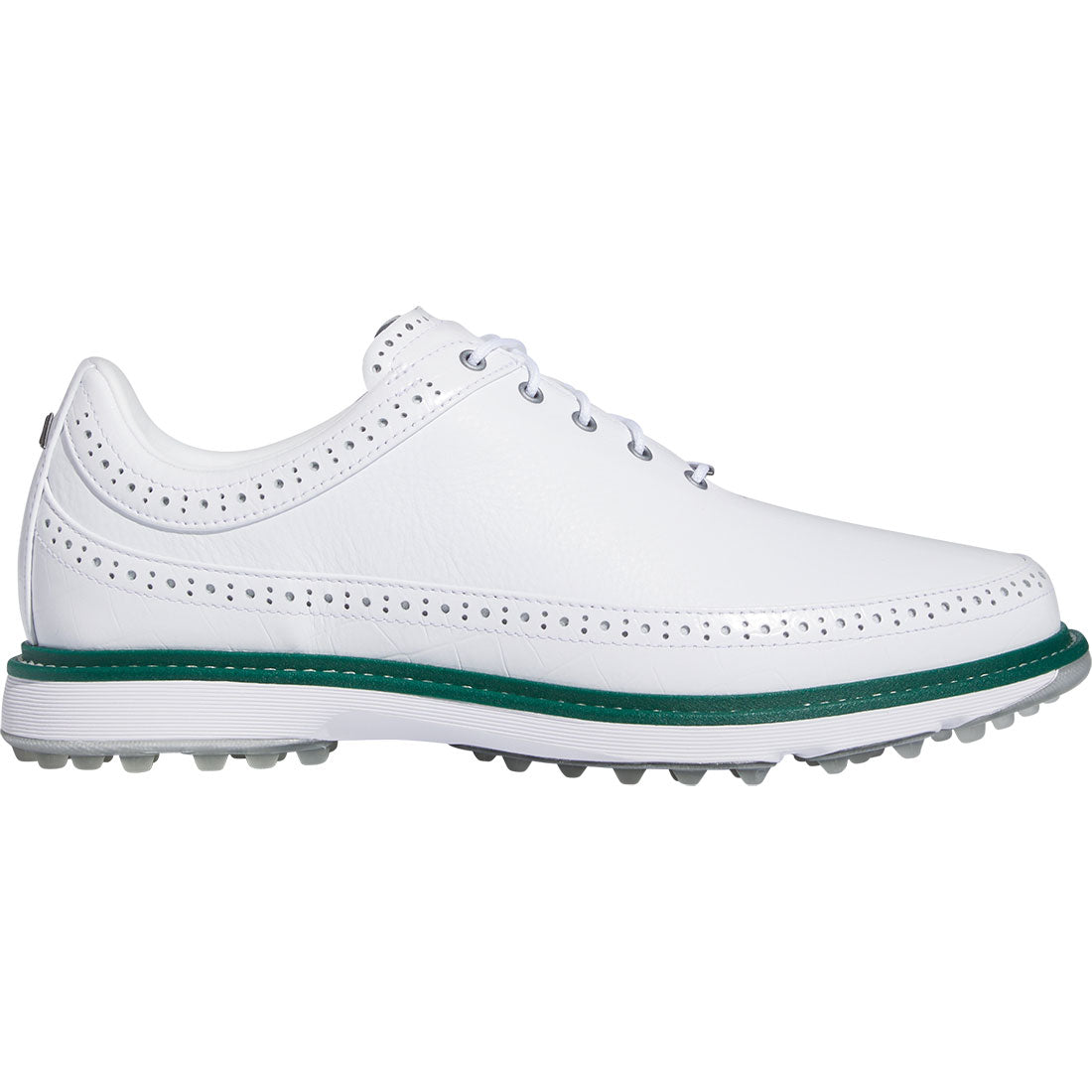 Adidas MC80 Golf Shoes White/Silver/Green – Golf Discount