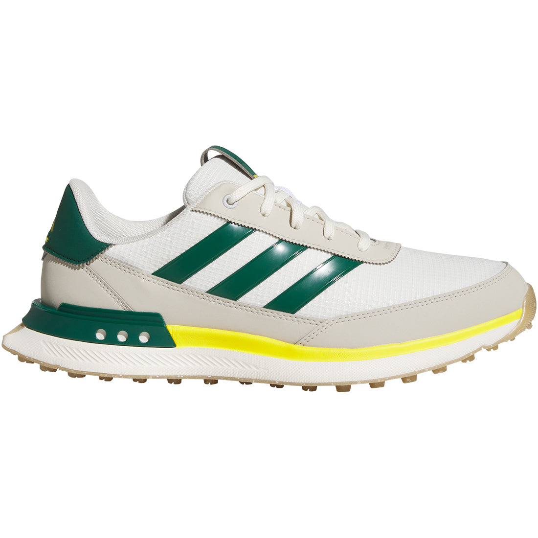 Adidas S2G Spikeless 24 Golf Shoes Off White/Collegiate Green