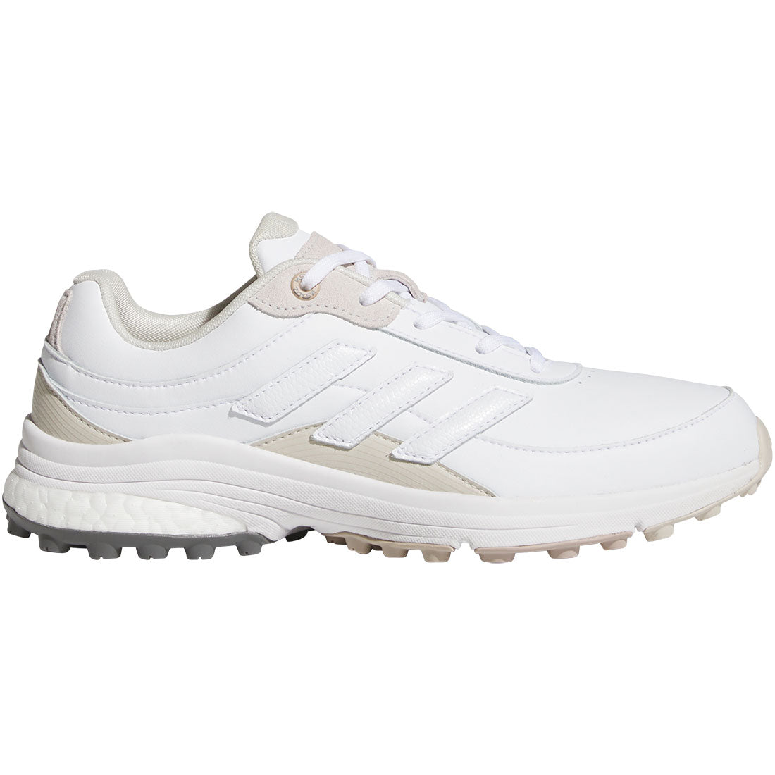 adidas Women's Zoysia Spikeless Golf Shoes, Size 10, White/White/Alumina