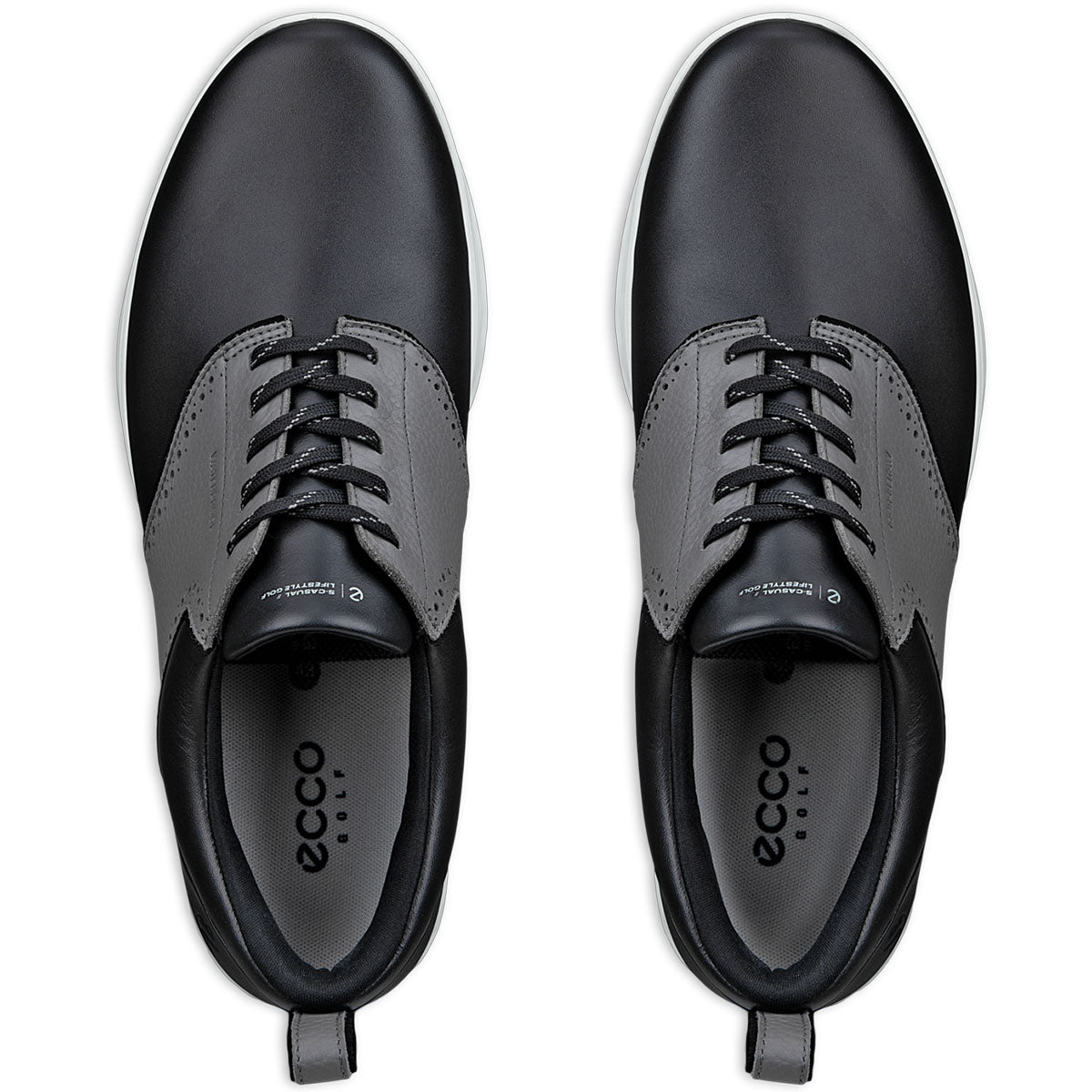 Ecco S-Casual Saddle Golf Shoes Black