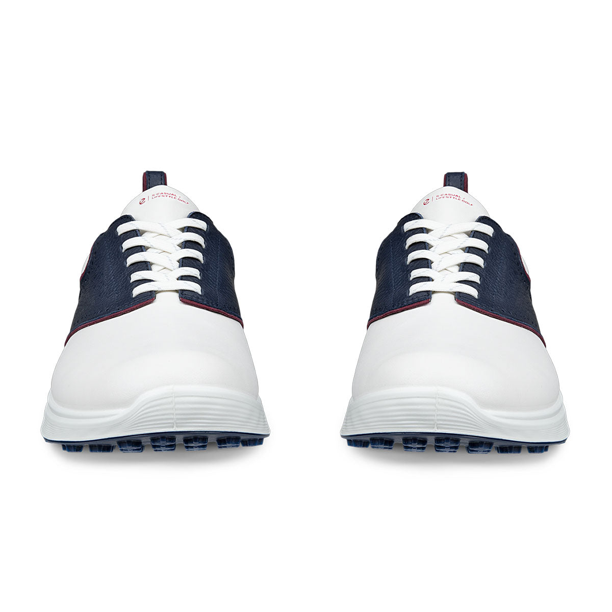 Ecco S-Casual Saddle Golf Shoes White/Navy