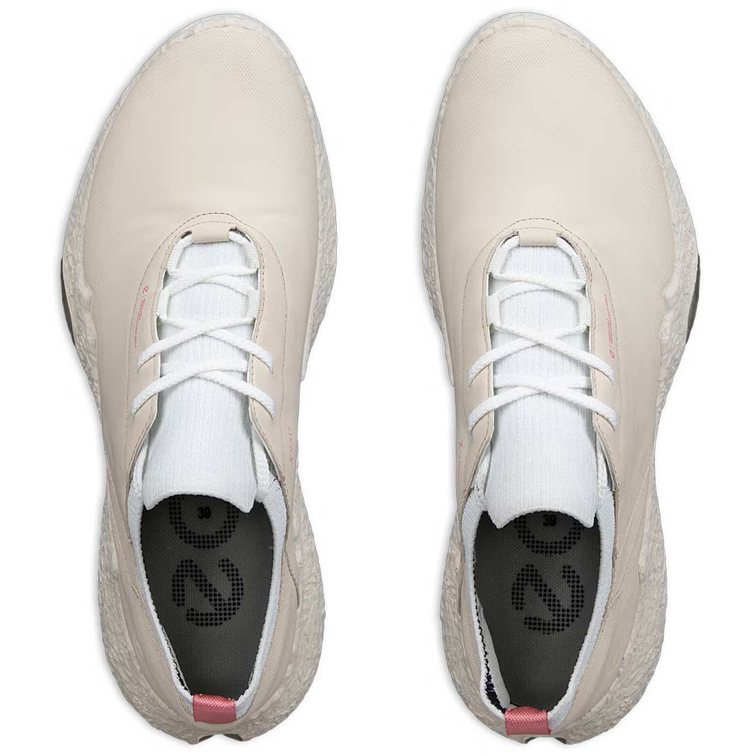 Ecco Women's Biom H5 Leather Golf Shoes Beige/White