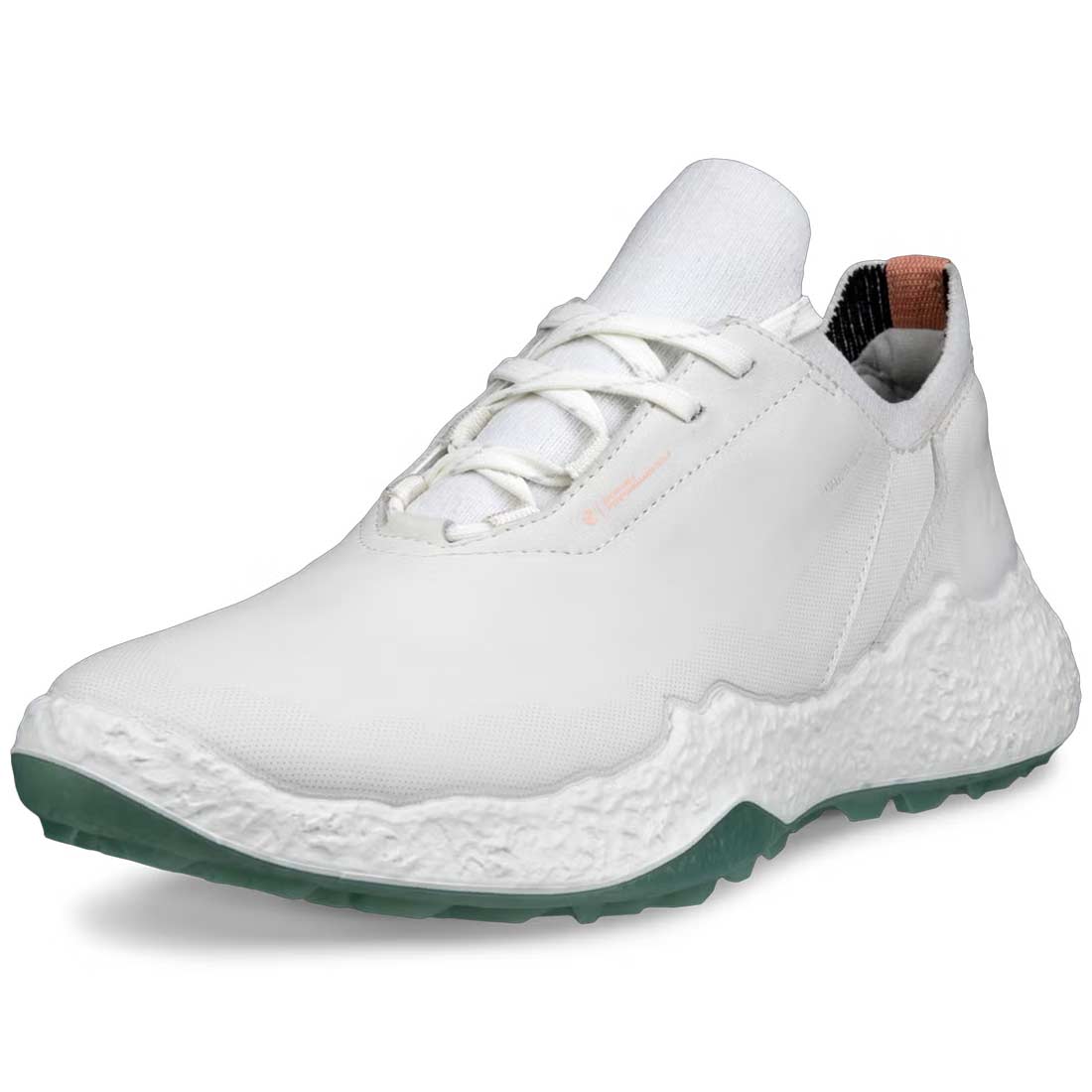 Ecco Women's Biom H5 Leather Golf Shoes White/Green/Orange
