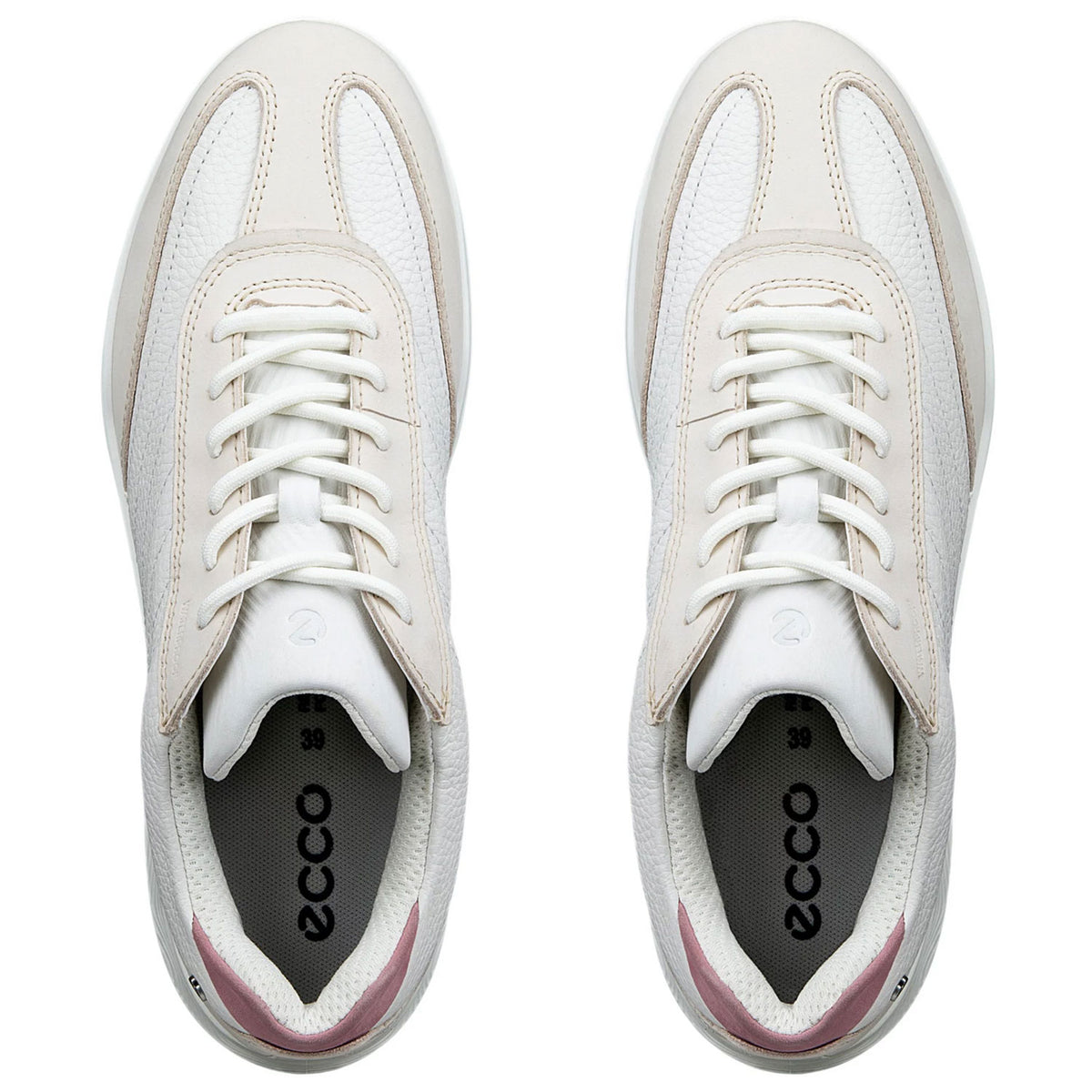 Ecco Women's Street Vibe Golf Shoes Off White/Rose