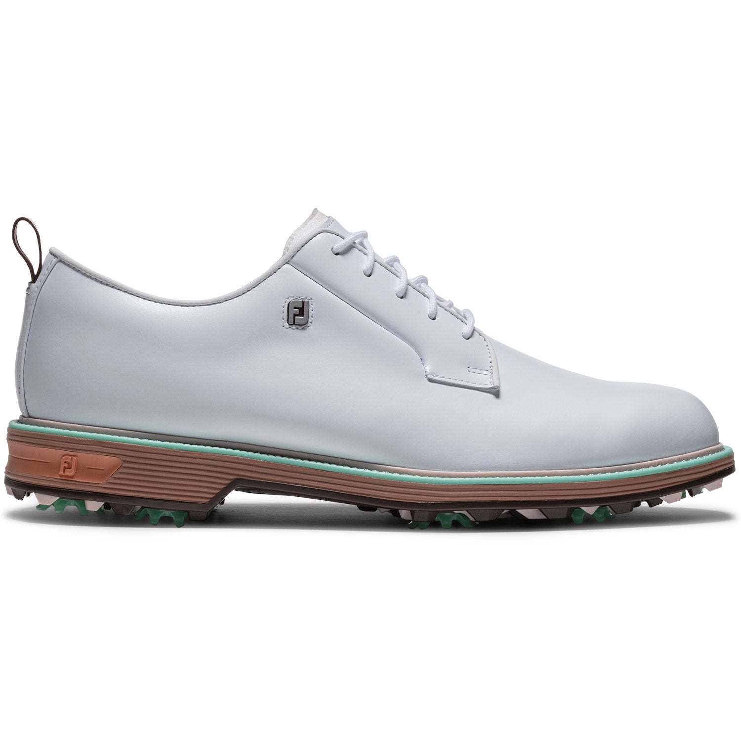 FootJoy Premiere Series Field Golf Shoes White/Chestnut/Aqua