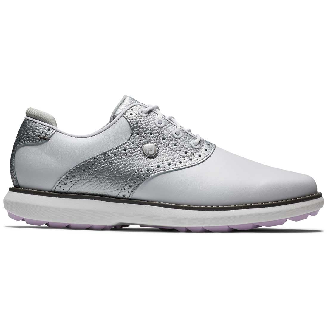 FootJoy Women's Traditions SL Golf Shoes White/Silver – Golf Discount