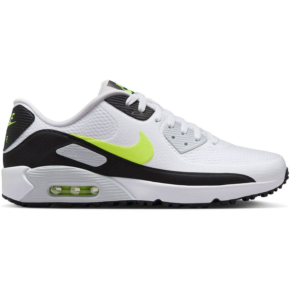 air max 90 black white hot lime