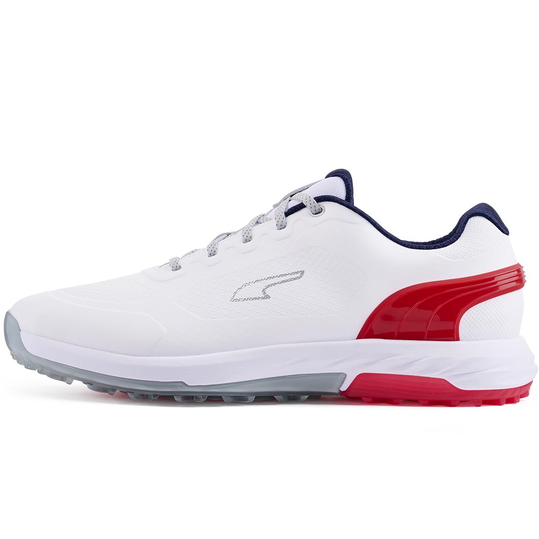 Puma White and Red Golf Shoes Puma Titan Tour Ignite Golf Shoes - White/Red/Black at  main image 3