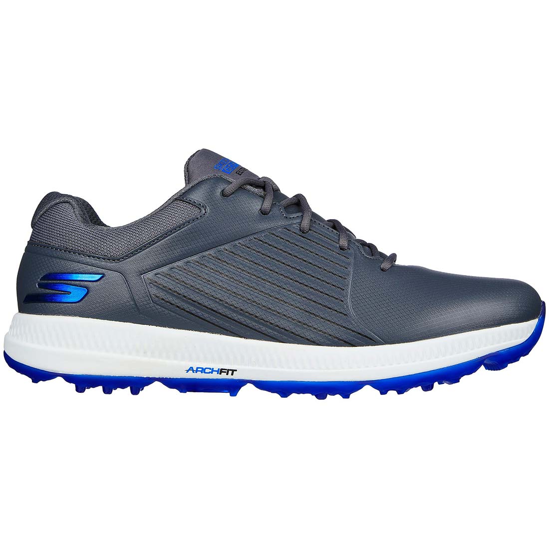 Skechers GO GOLF Elite 5 GF Golf Shoes Grey/Blue – Golf Discount