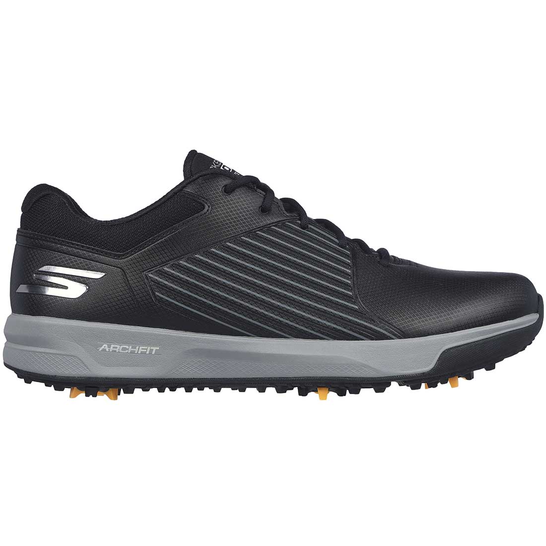 Skechers GO GOLF Elite Vortex Golf Shoes Black/Grey – Golf Discount