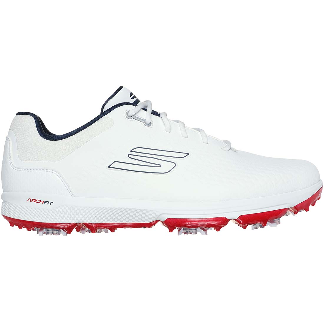 SKECHERS GO GOLF ホワイト ゴルフシューズ Skechers GO GOLF Pro 6 Golf Shoes White/Navy/Red – Golf Discount