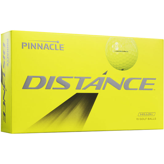 Pinnacle Distance Yellow 15-Pack Personalized Golf Balls