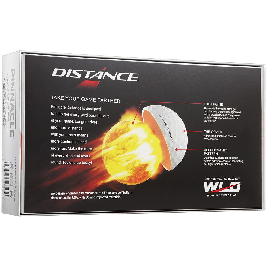 Pinnacle Distance White 15-Pack Personalized Golf Balls