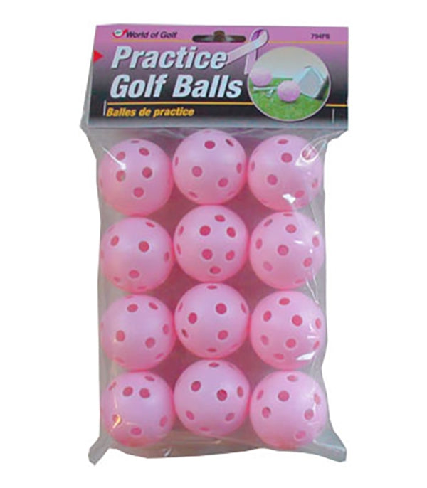 JEF World of Golf Pink Practice Golf Balls
