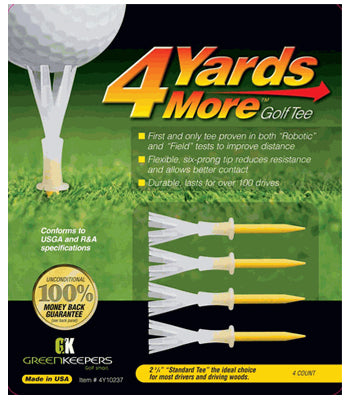 Green Keepers 4 Yards More Golf Tee