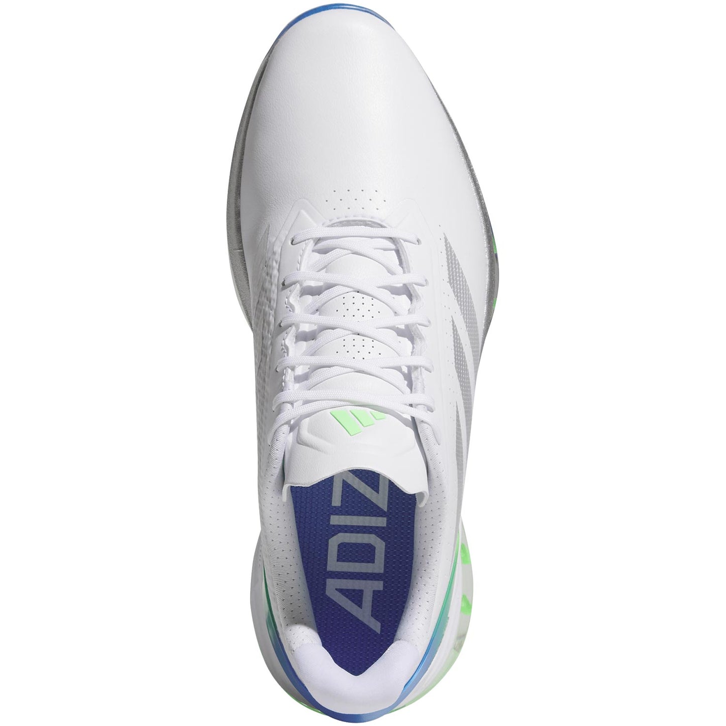Adidas Adizero ZG Golf Shoes White/Silver/Lime Burst