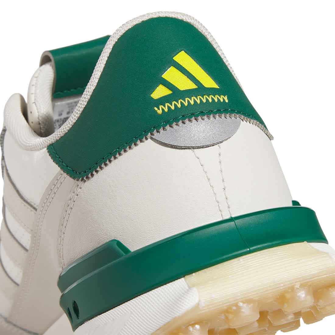 Adidas S2G Spikeless Leather 24 Golf Shoes Off White/Alumina/Collegiate Green