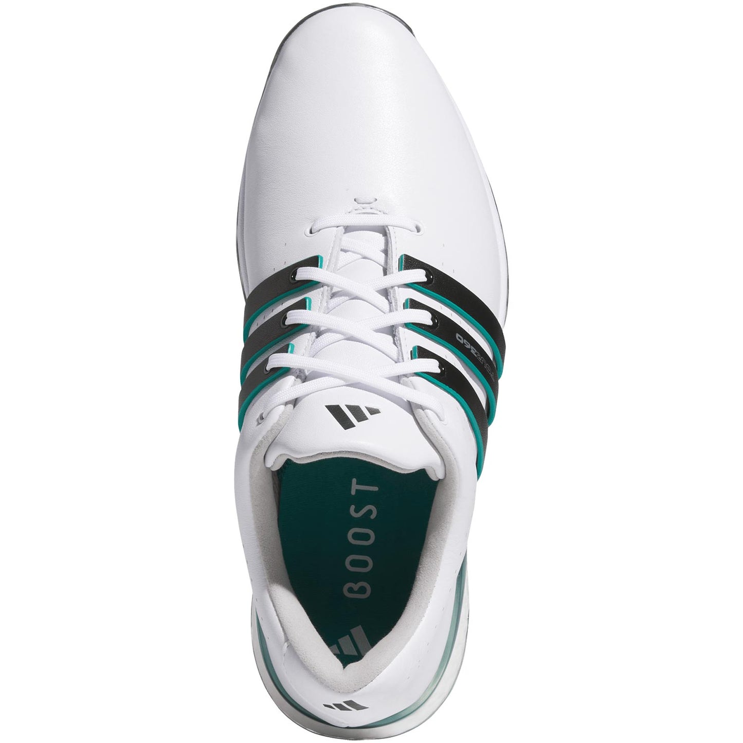 Adidas TOUR360 24 Golf Shoes White/Core Black/Aurora Ivy