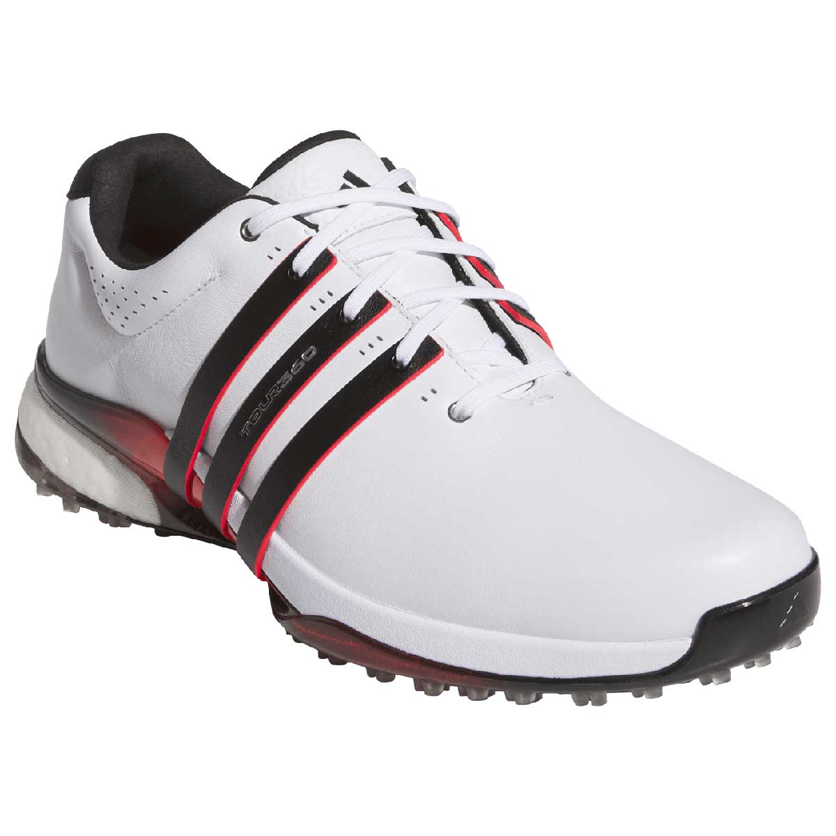 Adidas Tour360 25 SL Golf Shoes White/Black/Lucid Red – Golf Discount
