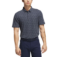 Adidas Ultimate365 Jacquard Argyle Golf Polo
