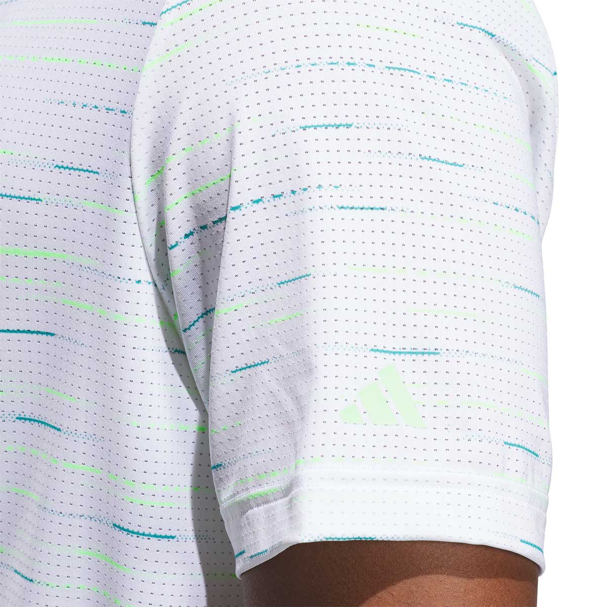 Adidas Ultimate365 Mesh Glimmer Print Golf Polo