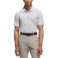 Adidas Ultimate365 Textured Print Golf Polo