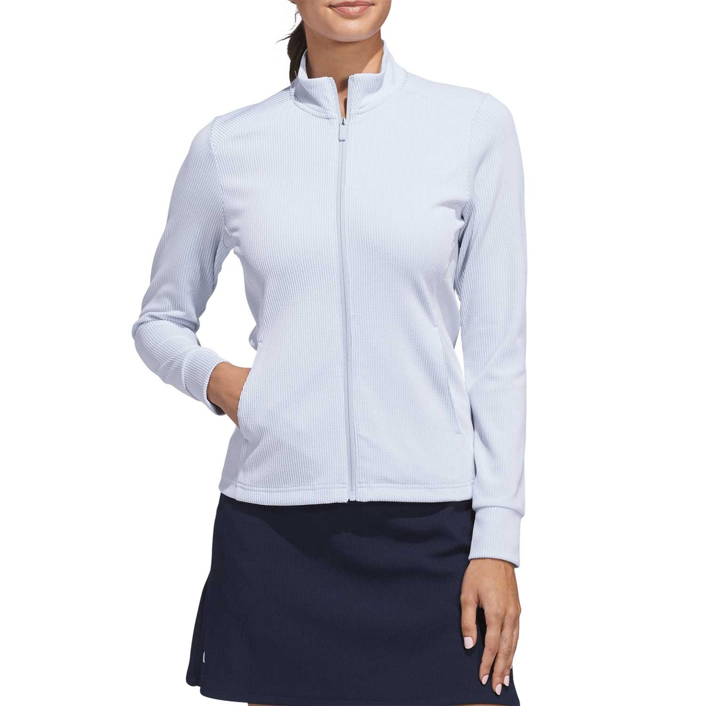 Adidas Women's Performance Texture Full Zip Golf Jacket