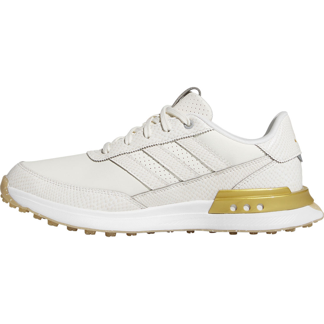 Adidas Women's S2G Spikeless Leather '25 Golf Shoes Off White/Gold
