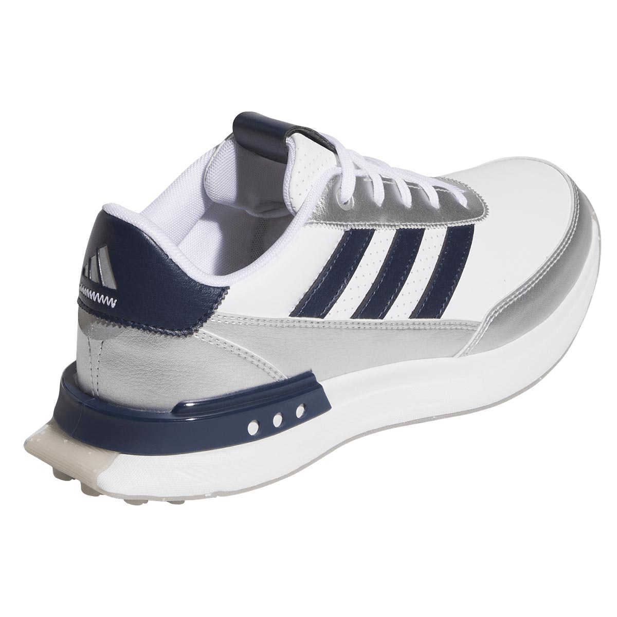 Adidas Women's S2G Spikeless Leather 25 Golf Shoes White/Night Indigo/Grey Two
