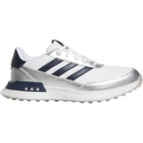 Adidas Women's S2G Spikeless Leather 25 Golf Shoes White/Night Indigo/Grey Two