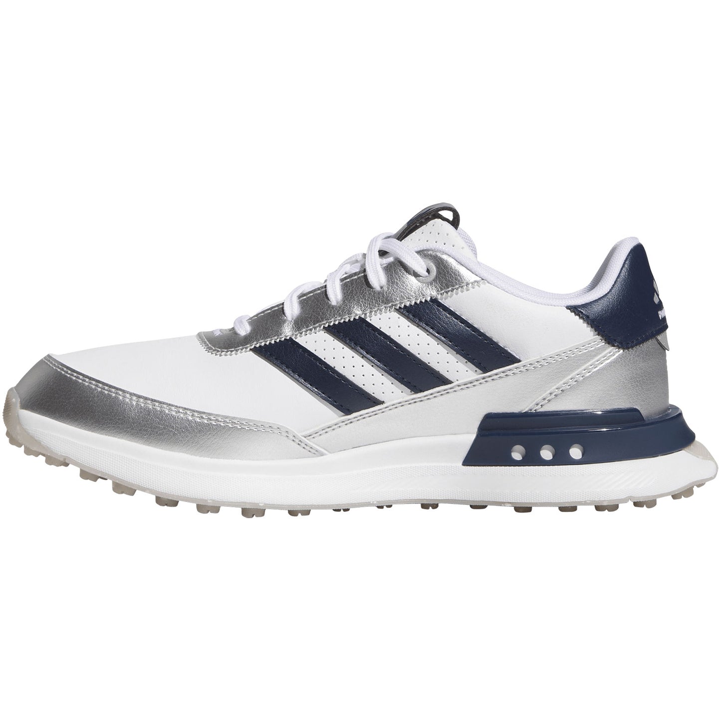 Adidas Women's S2G Spikeless Leather 25 Golf Shoes White/Night Indigo/Grey Two
