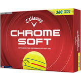 Callaway Chrome Soft 360 Triple Track Yellow Golf Balls