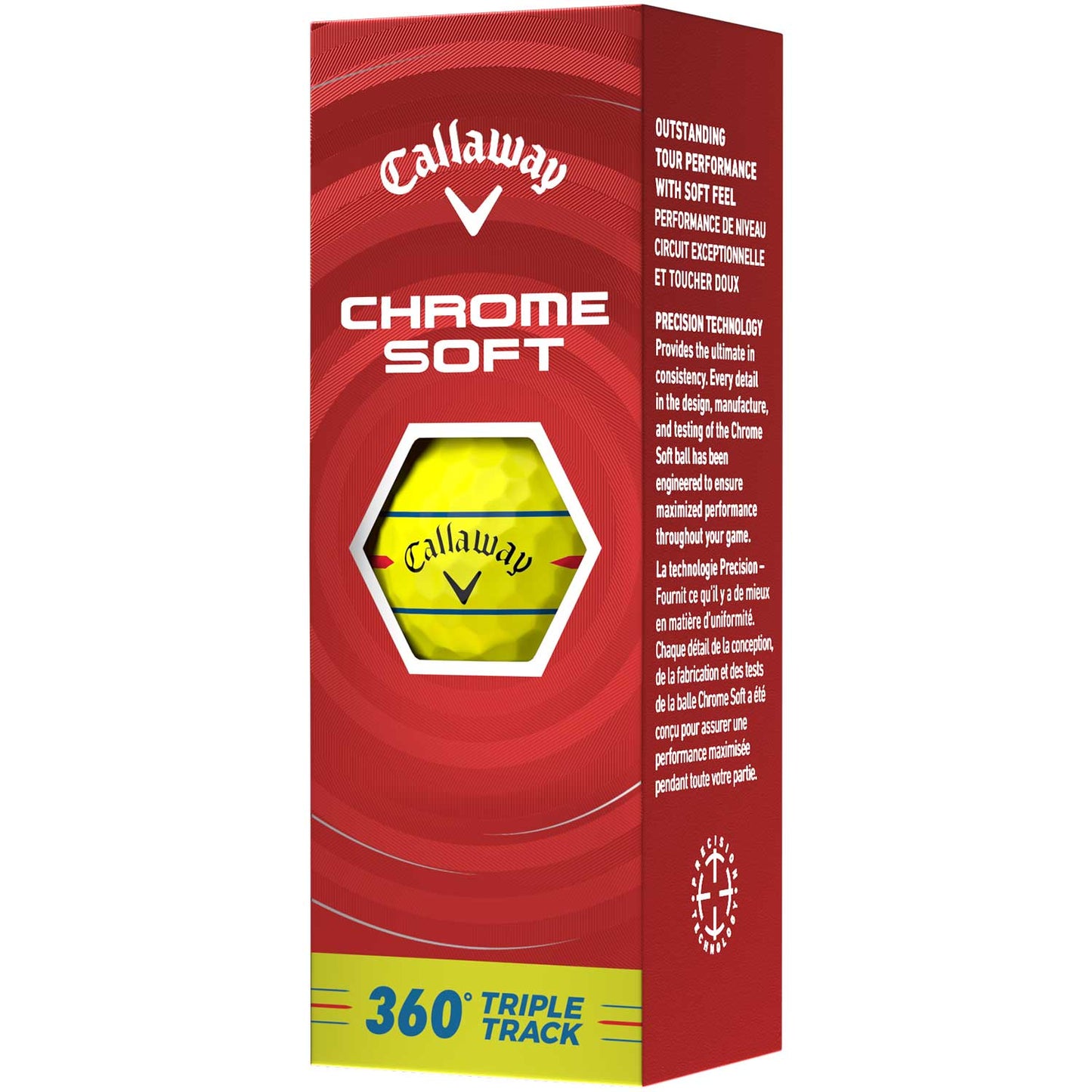 Callaway Chrome Soft 360 Triple Track Yellow Golf Balls