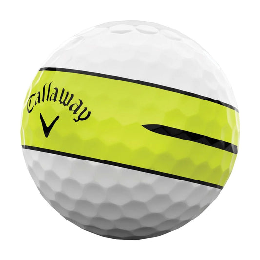 Callaway Chrome Soft 360 Yellow Stripe Golf Balls