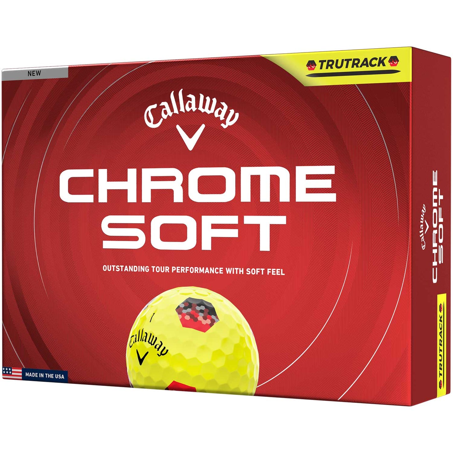 Callaway Chrome Soft TruTrack Yellow Golf Balls