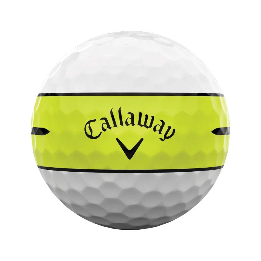 Callaway Chrome Tour 360 Yellow Stripe Golf Balls