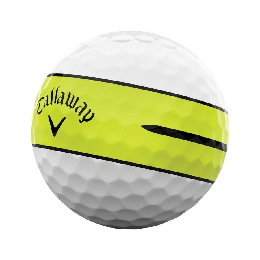 Callaway Chrome Tour 360 Yellow Stripe Golf Balls