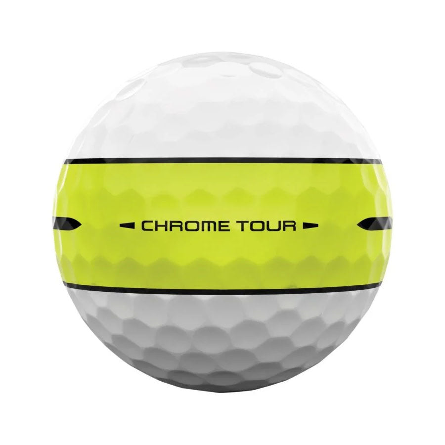 Callaway Chrome Tour 360 Yellow Stripe Golf Balls