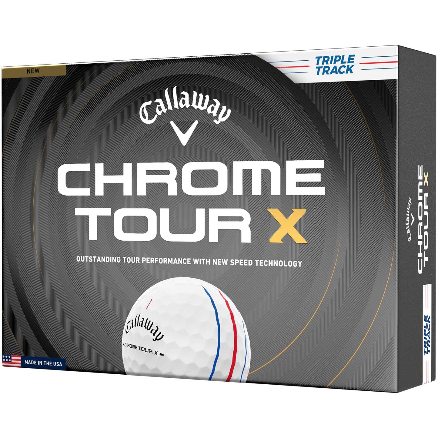 Callaway Chrome Tour X Triple Track White Personalized Golf Balls