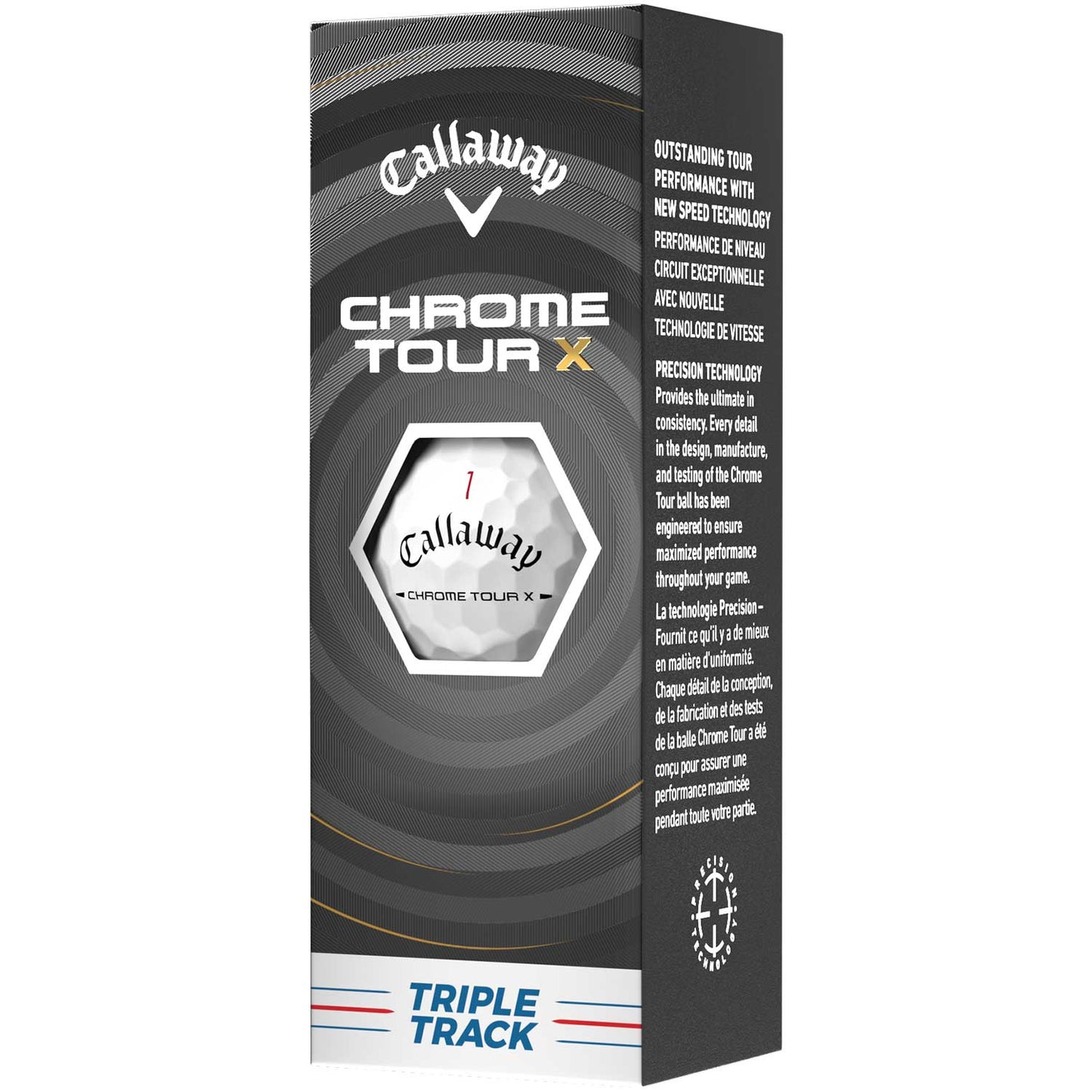 Callaway Chrome Tour X Triple Track White Personalized Golf Balls