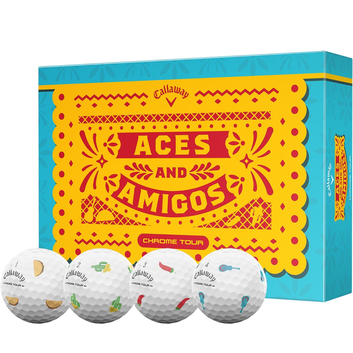 Callaway Chrome Tour Cinco De Mayo Golf Balls