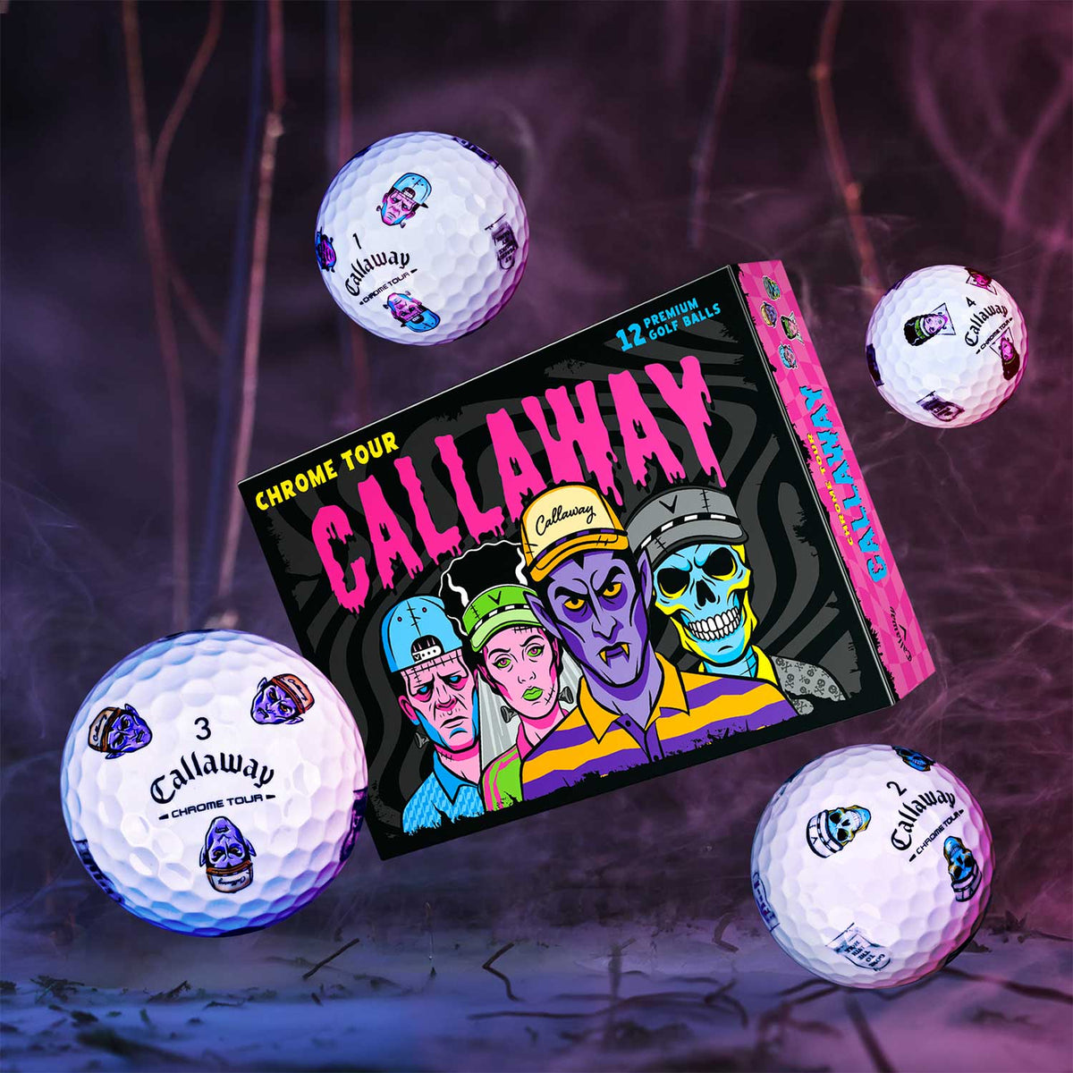 Callaway Chrome Tour Halloween Golf Balls