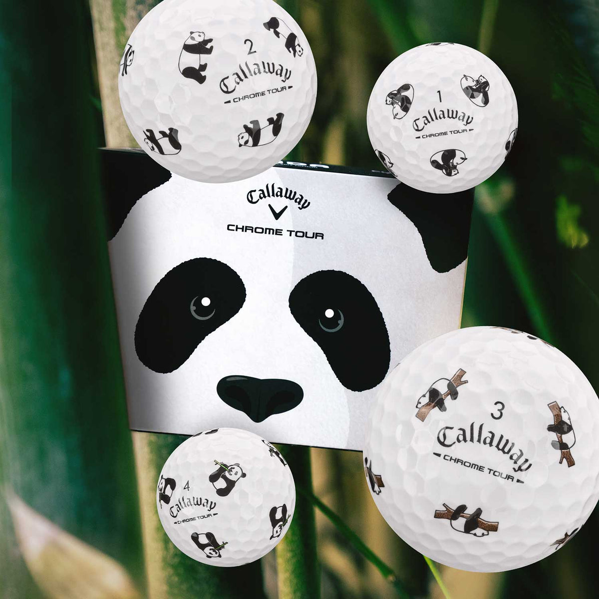 Callaway Chrome Tour Panda Golf Balls