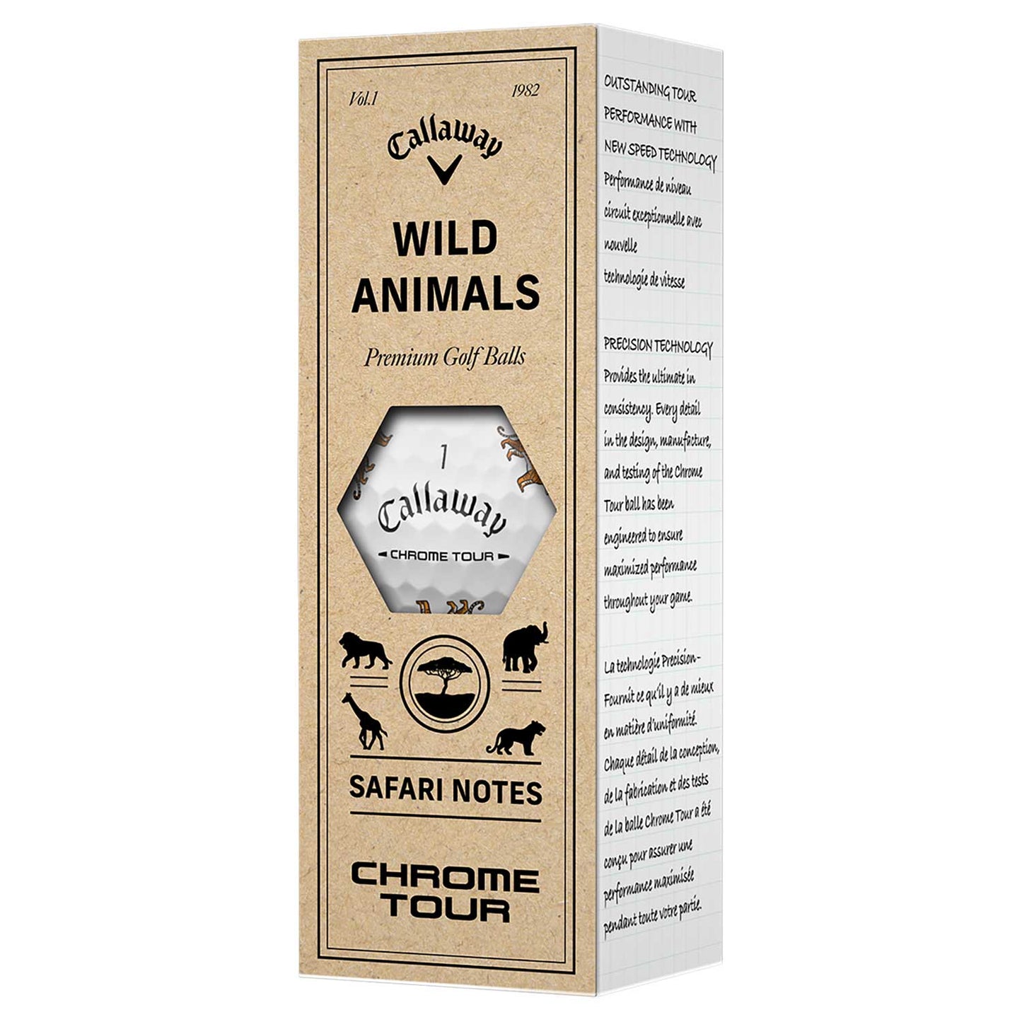 Callaway Chrome Tour Wild Animals Golf Balls
