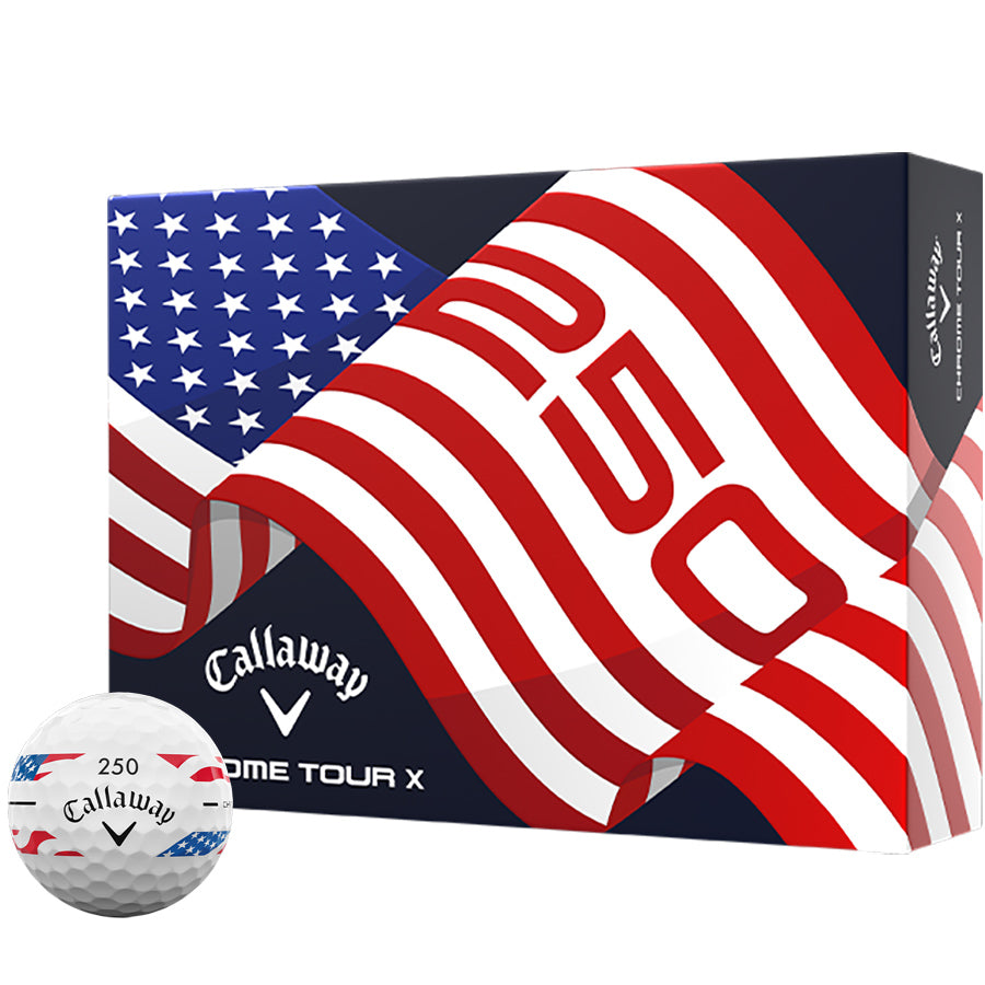 Callaway Chrome Tour X Stripe USA250 Golf Balls