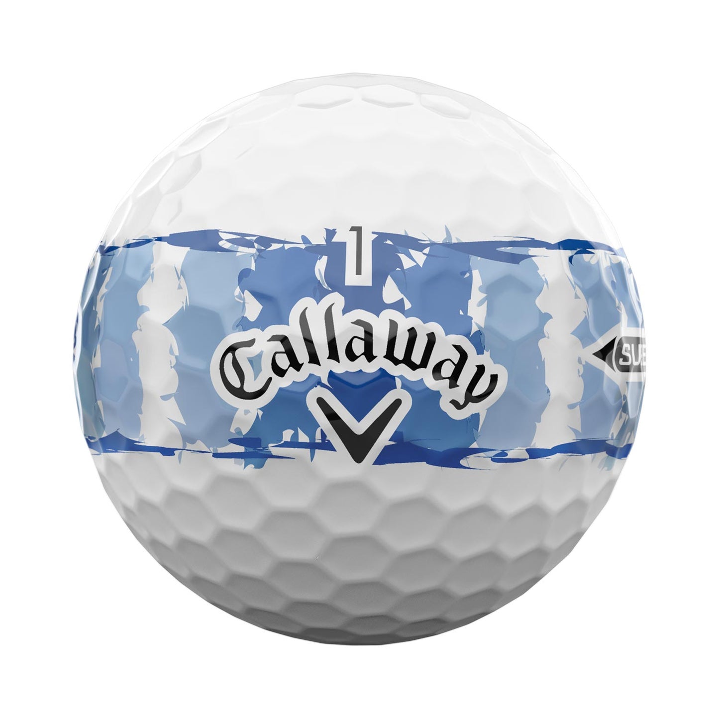 Callaway Supersoft Distressed Blue Stripe Golf Balls