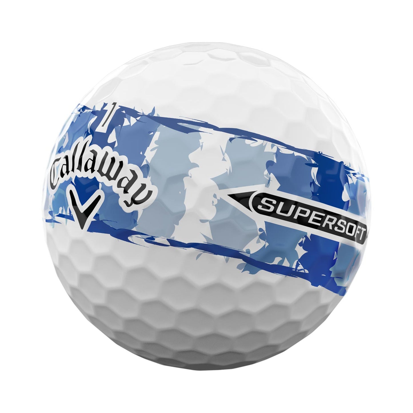 Callaway Supersoft Distressed Blue Stripe Golf Balls