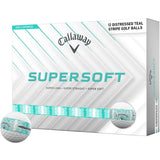 Callaway Supersoft Distressed Teal Stripe Golf Balls